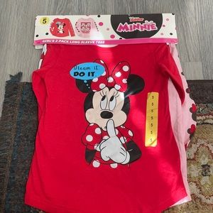 2 pack girls long sleeve tees